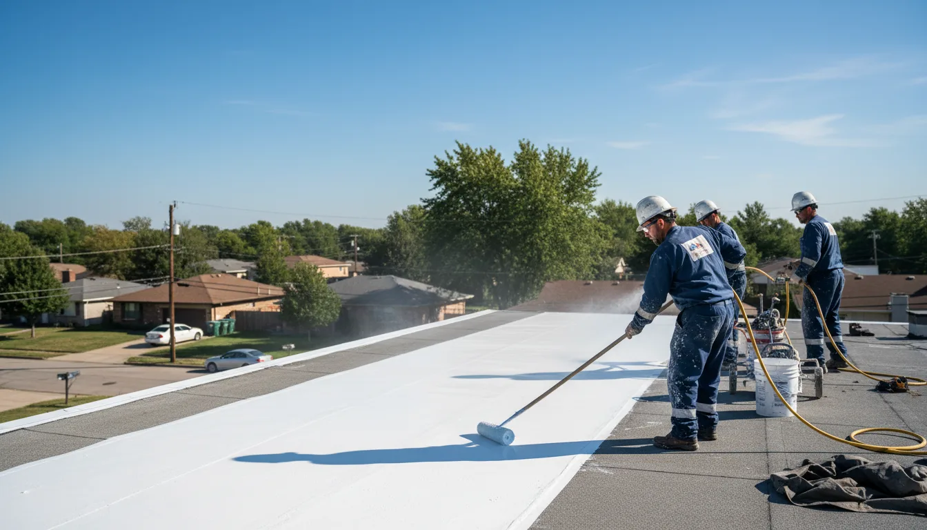 Commercial roof coating in Elmo, MT near me